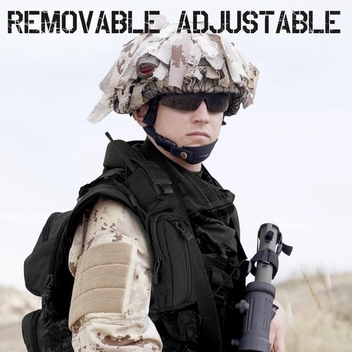 Tactical Molle Accessories Pouch for Backpack Strap, Backpack Strap Pouch Shoulder Strap Molle Attachment Double Zipper Pocket (Black-2 Pack)