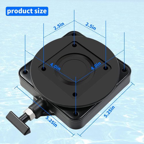 XQK 2 Pcs 2207003 Low-Profile Swivel Mounting Base Compatible with Cannon Downrigger