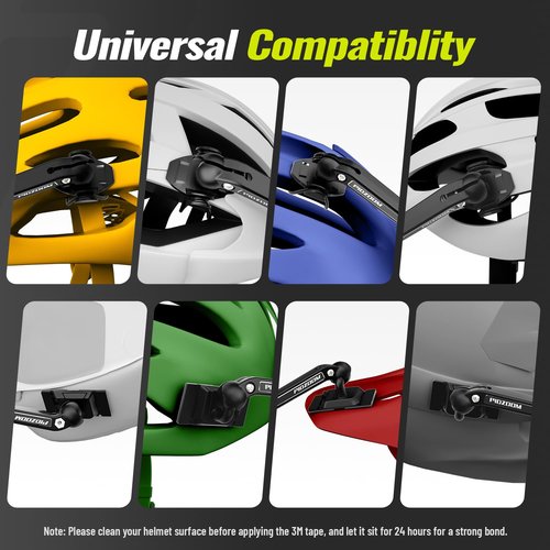 PIDZOOM Bike Helmet Mirror for Cycling- 360° Adjustable and Rotatable Safe Rearview Helmet Mirror for Bicycle Riding Accessories and Other Outdoor Activities, Easy to Install