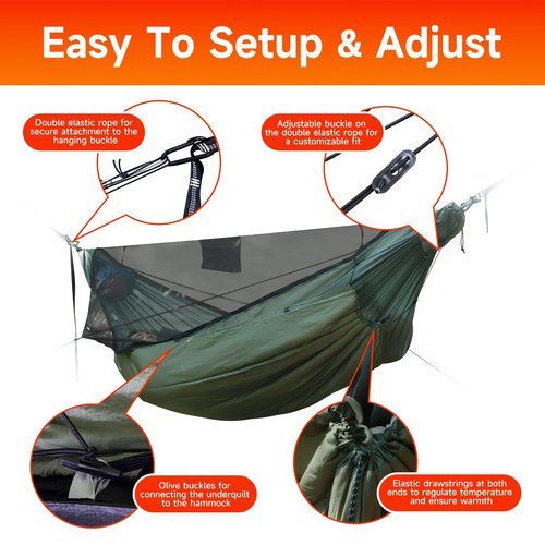 Travel Bird Hammock Underquilt for Camping Hammock, Warm Insulation Ultralight 4 Season Under Quilt for Hammocks, Portable for Hiking, Backpacking
