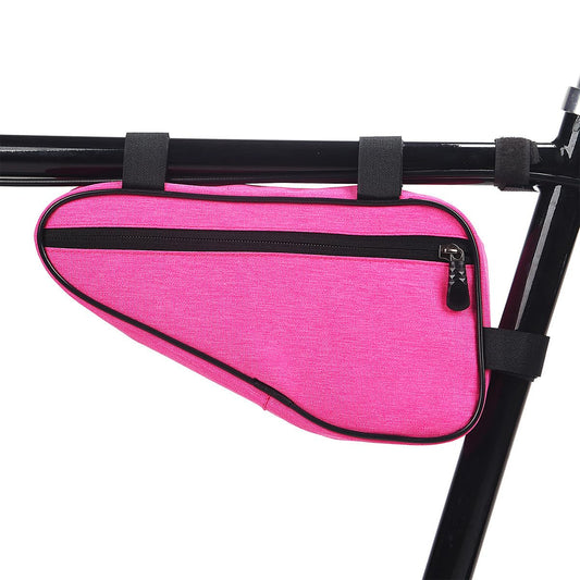 LILYXIN Triangle Bike Bag - Front Frame Triangle Bag, Cycling Accessory, Large Capacity, Portable Pouch (Pink)