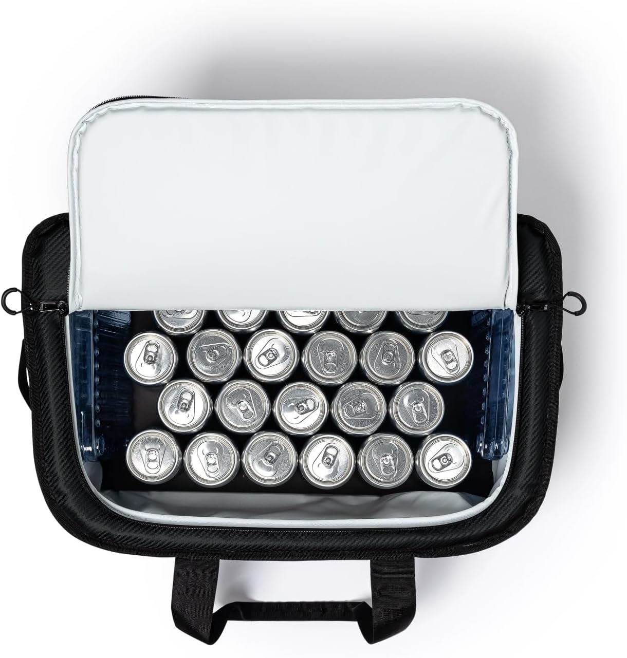 AO Coolers Stow 'n Go Canvas Soft-Sided Cooler, Low Profile and Leak Proof, Insulated for 24-Hour Cold, Black, 38-Can