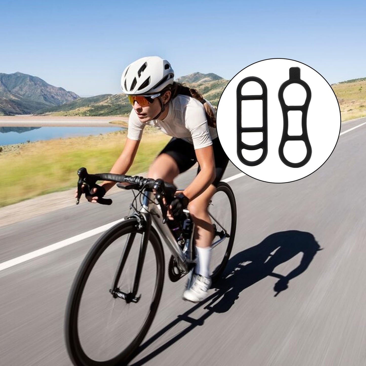 40 Pcs Bicycle Light Silicone Straps Bike Silicone Mount Band Rubber Straps Bike Light Mount Bike Flashlight Mount for Cell Phones Speaker Lights Holder Bicycle Handlebar Bicycle Light Sets(Multisize)