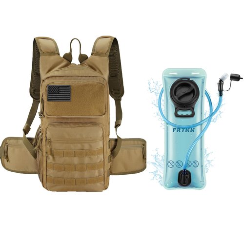 FRTKK Hydration Backpack with 3L TPU Hydration Bladder, Lightweight Insulation Hydration Pack for Cycling, Hiking, Running, Climbing, Hunting, Biking