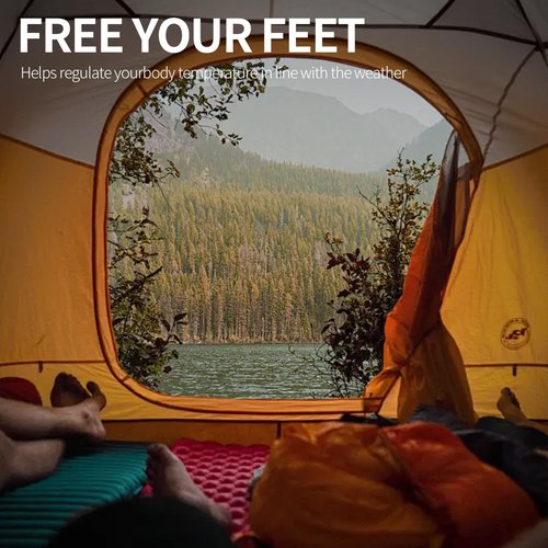 Peirhw Sleeping Bags, Backpacking Camping Sleeping Bag for Adults, 3 Season Warm & Cool Weather, Lightweight Waterproof Sleeping Bags with Compression Sack for Indoor Outdoor Camping Traveling, Black