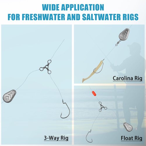 No Roll Sinker Fishing Weights No Snag Flat Inline Sinker Weights Slip Sinkers Weights for Surf Fishing Catfish Rigs Saltwater Freshwater (10pcs 1oz)