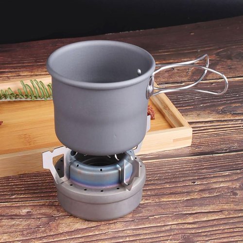 Lovelysp Stainless Steel Stove Shelf Alcohol Stove Cross Stand Portable Stainless Steel Mini Camping Stove Shelf For Camping, Hunting, Hiking, etc. -1PCS