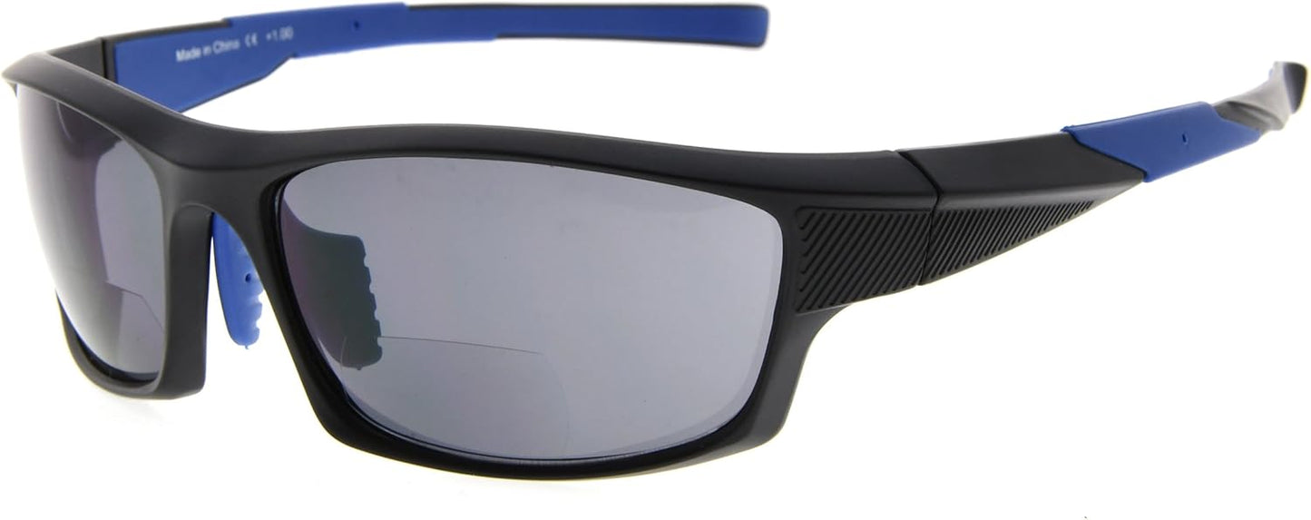 Eyekepper TR90 Frame Bifocal Sports Sunglasses Baseball Running Fishing Driving Golf Softball Hiking Sunshine Readers