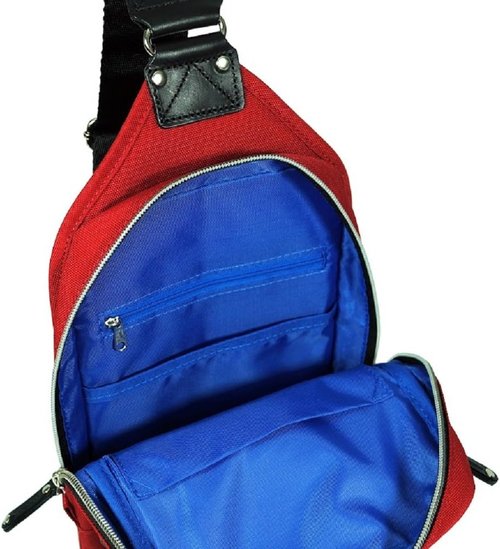 Harvest Label Urban Sling Mono Sling Travel Daypack Backpack Cordura (Red)