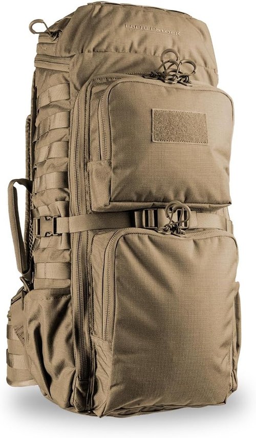 Eberlestock FAC Track Backpack - Tactical Gear Carrier for Outdoor Enthusiasts - Durable, Versatile, and Adventure-Ready, Dry Earth