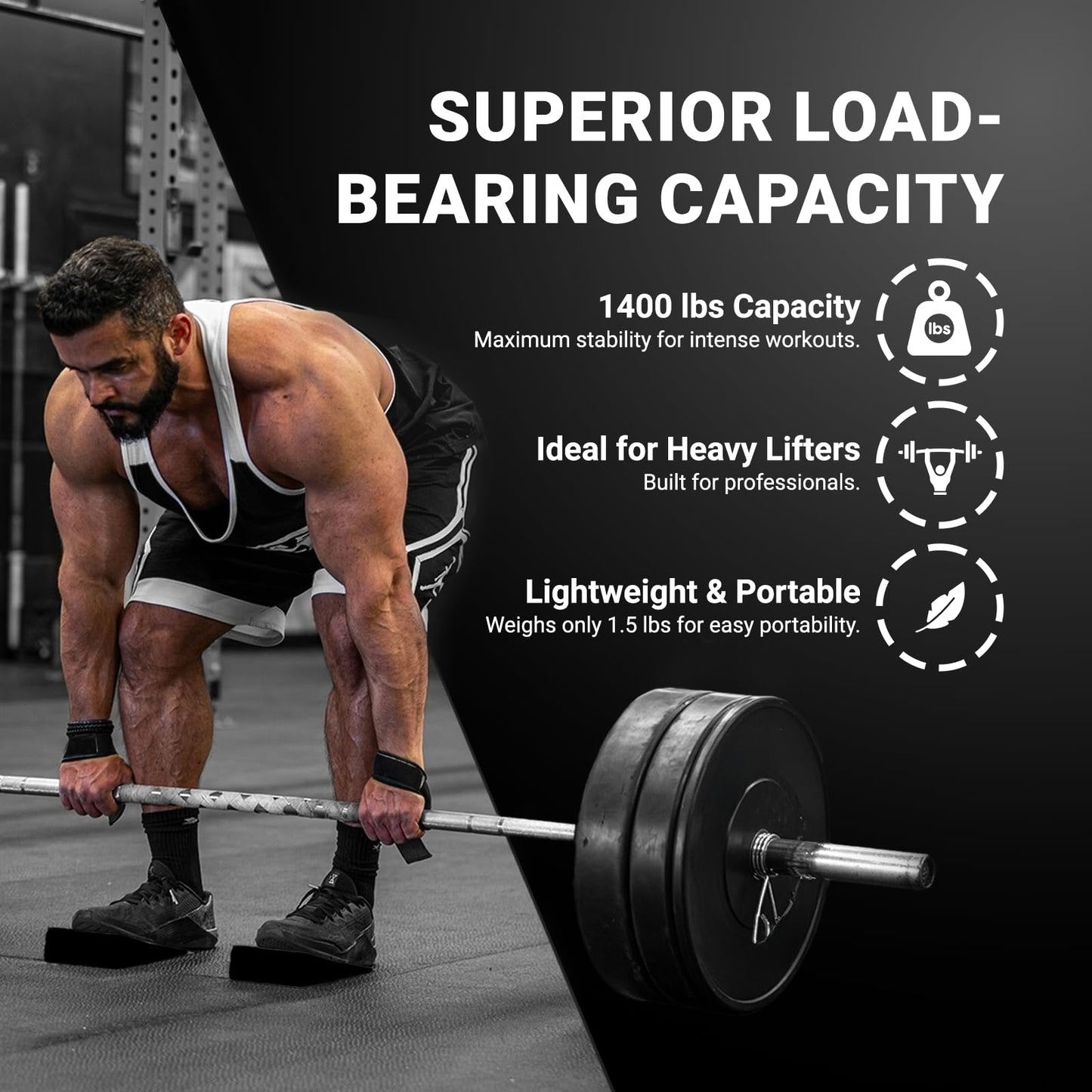 Generic Squat Wedge Block for Heel Elevated Squat 2 Pcs Set, Improve Mobility Balance and Strength Performance Weightlifting Calf Stretcher Slant Board for Squat