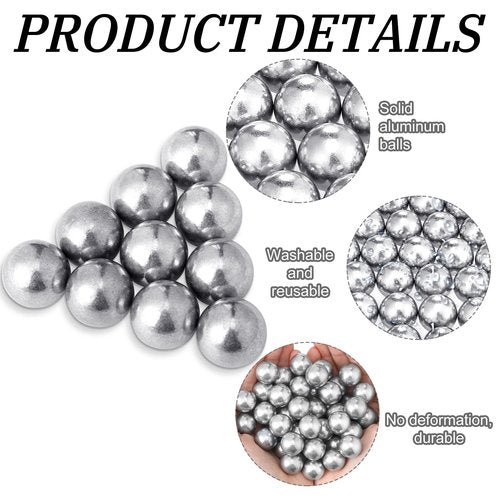 Gisafai 150 Pcs 43 Caliber Aluminum Paintball Ammo Practice Paintball Powerful Non Lethal for Shooting Training Practice