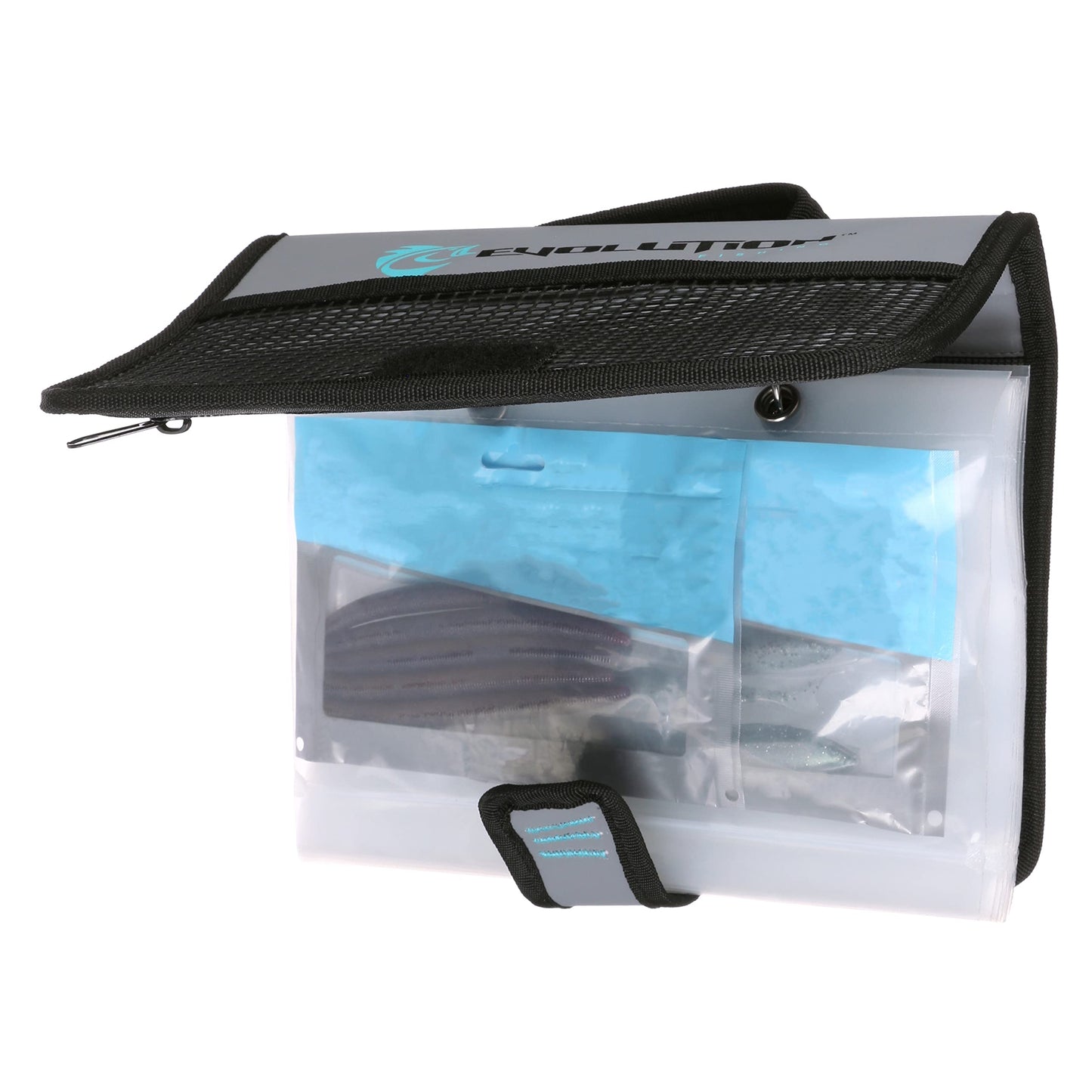 Evolution Fishing Rigger Series Bait Binder - Grey, Water Resistant Tarpaulin Construction, Kayak Fishing Bait Binder, Heavy Duty Bait Bag with Removable Sleeves, Carry Handle