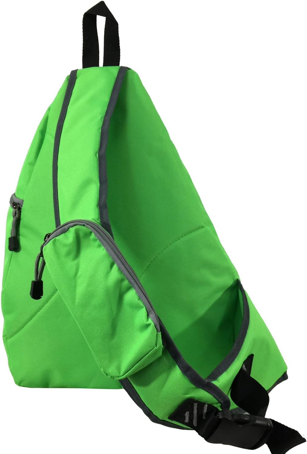 K-Cliffs Heavy Duty Sling Backpack Water-Resistant Laptop Bookbag Body Bag Bright Color Safety Reflective Stipe