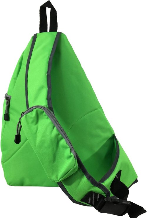 Heavy Duty Water-Resistant Sling Backpack for Laptops & Books - Reflective Safety Stripes