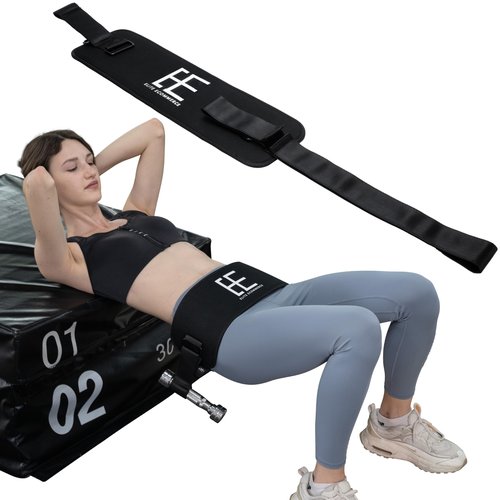 ELITE ECOMMERCE Hip Thrust Belt Exercise - Heavy Duty Exercise Belt for Weights, Dumbbells, Kettlebells, and Plates - Supports Up to 400 lbs. - Adjustable, Comfortable, and Durable Fitness Equipment
