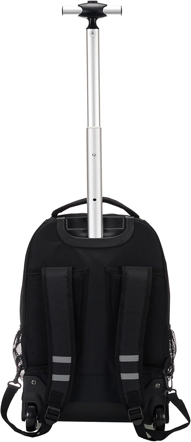 Rockland Single Handle Rolling Backpack, PURPLEPEARL, One Size