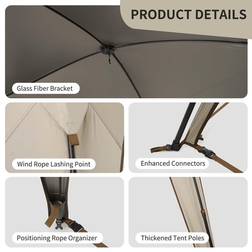 Naturehike Cloud Boundar Camping Tent, 60S Easy Setup Instant Pop up Tents for Camping,Canopy Tent for Sporting Events, Tailgating, Camping, Outdoor Activities