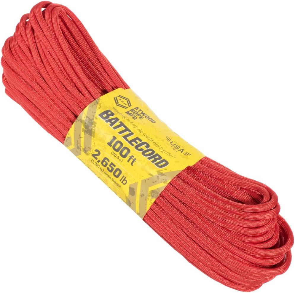 5.6mm BattleCord – Ultra Strong & Tough Rope – 2650lb Tensile Strength – USA Made