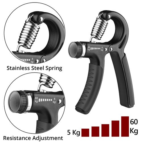 S SportEase Grip Strength Trainer & Hand Gripper Strengthener – Enhance Forearm, Wrist & Hand Power | Best Hand Strengthening Devices & Grip Strength Tester for Athletes, Climbers, Rehab & Daily Use