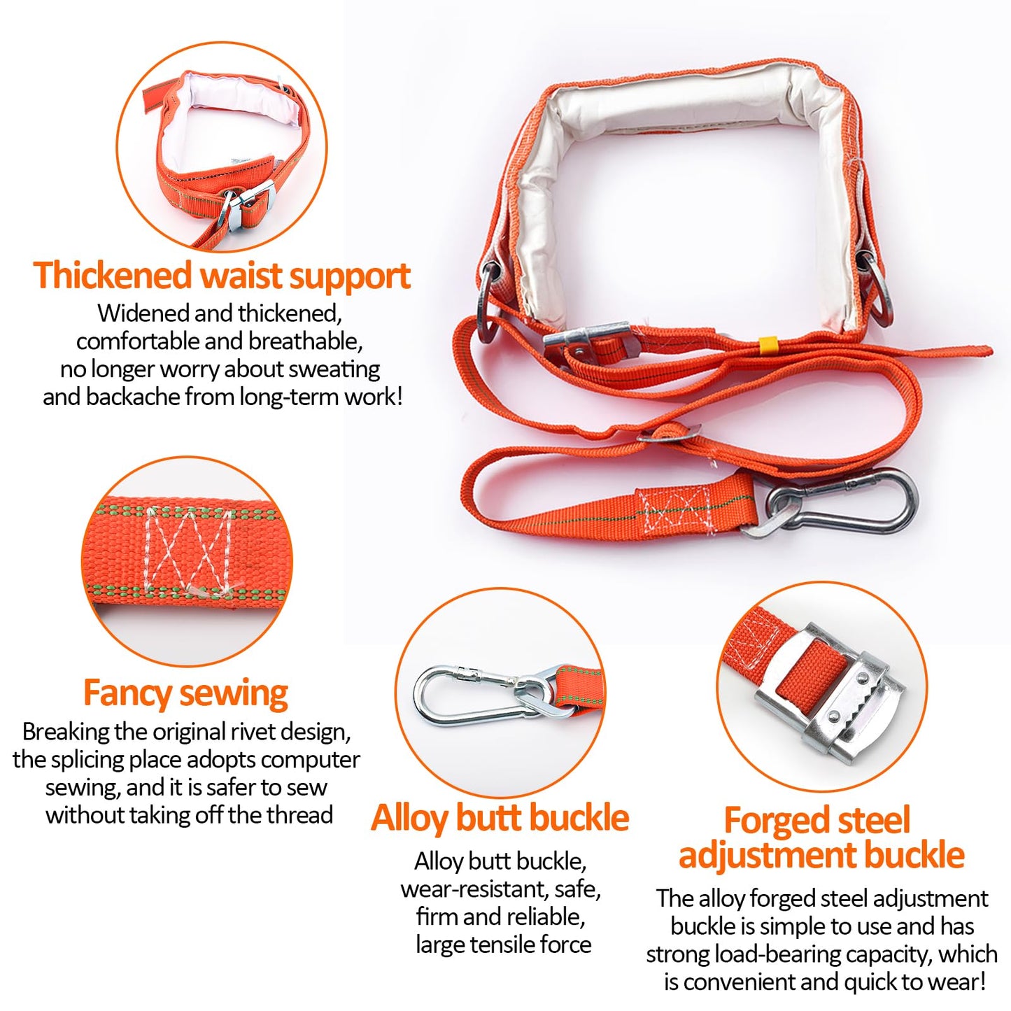 Gdsinstna Tree Climbing Spikes, Tree Climbing Equipment,Tree Climbing Gear,for Climbers, Fruit Picking