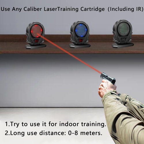 Nihowban Portable Laser Trainer Target for Reactive Laser Shooting and Laser Training Target Dry Fire Laser Training System