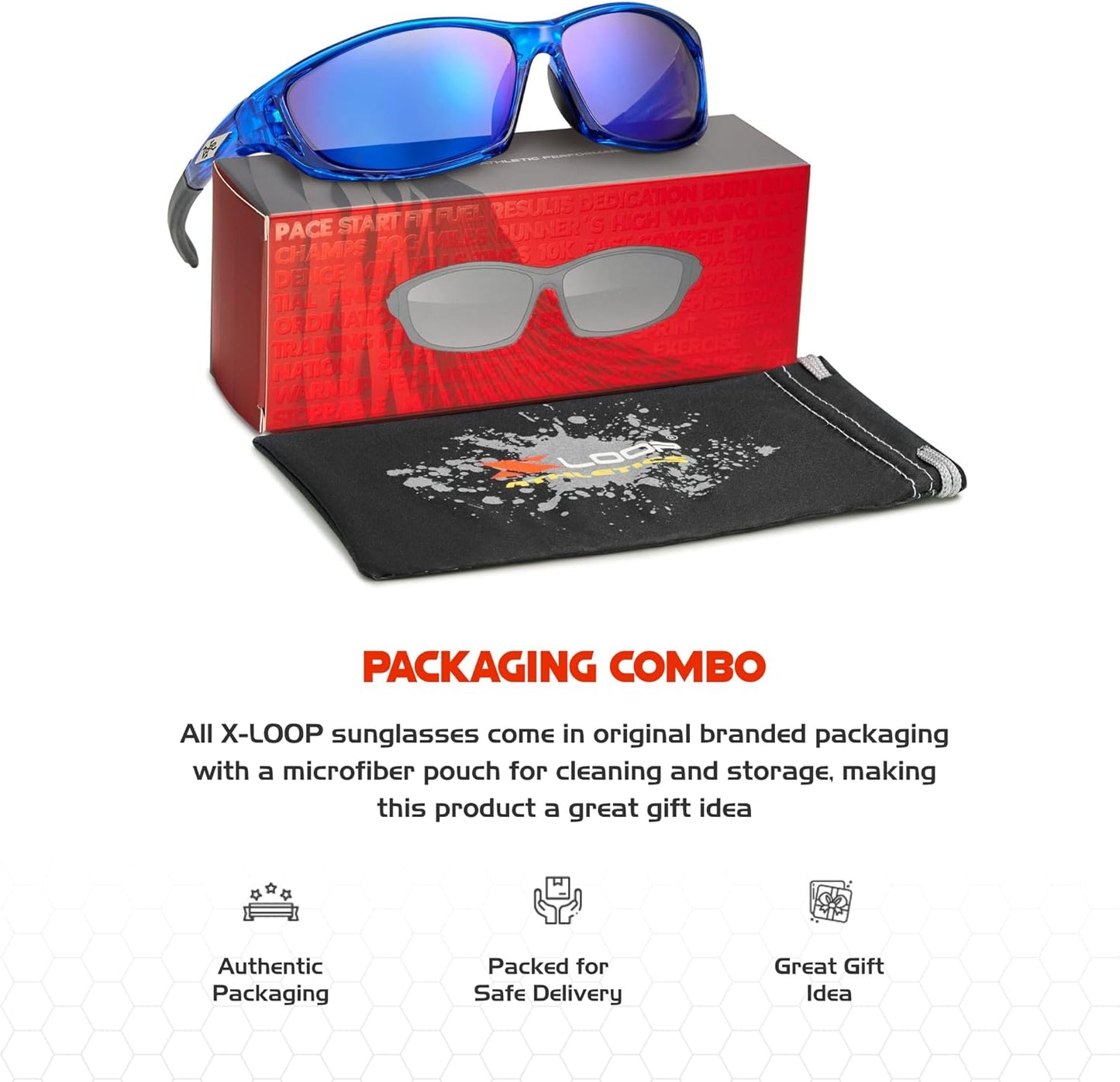 Polarized Sports Sunglasses for Men - UV400 Protection for Baseball, Running, Cycling & Golf