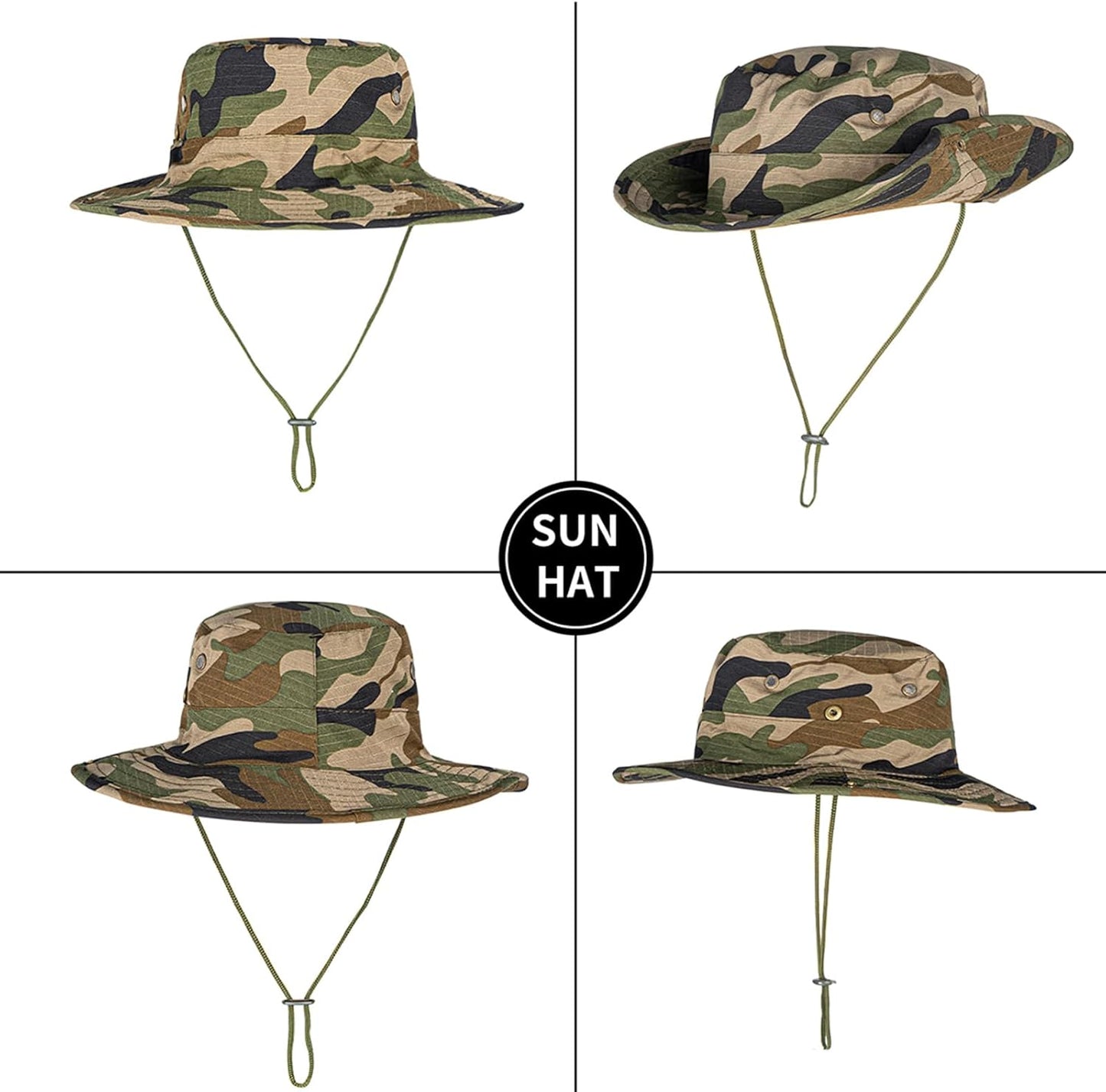 UPF 50+ Sun Hat | Foldable Boonie Hat for Men & Women | Fishing & Hiking