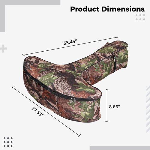 yeesport Soft Crossbow Case, Soft Carry Bow Bag Case with Backpack Strap, Universal Fit Adjustable T Shape Crossbow Bag for Hunting Target Practice (28'' x 9''x35'')