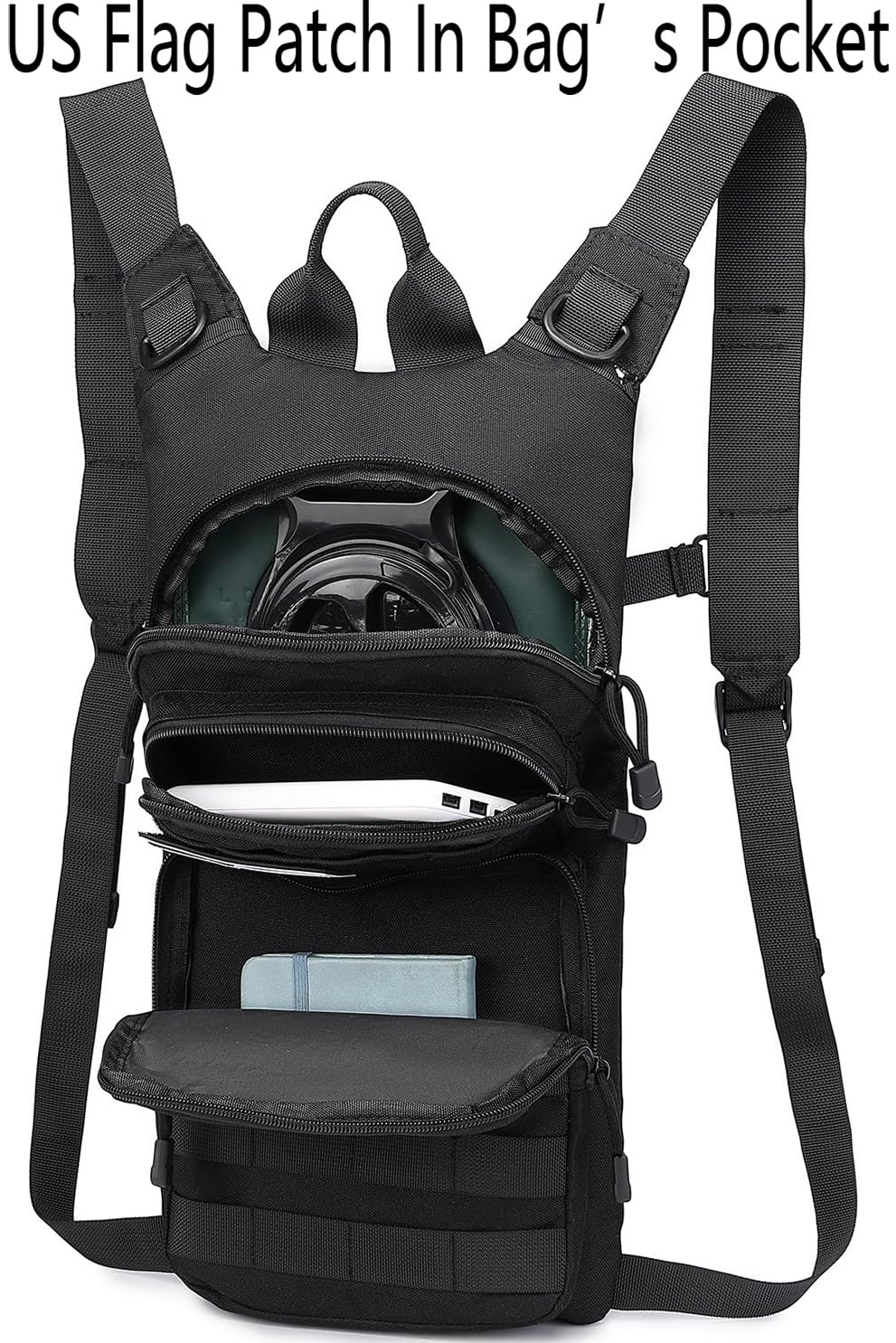 ATBP Insulated Water Hydration Pack Bag with 3L TPU Bladder Tactical Molle Hydration Backpack for Hiking Cycling Running