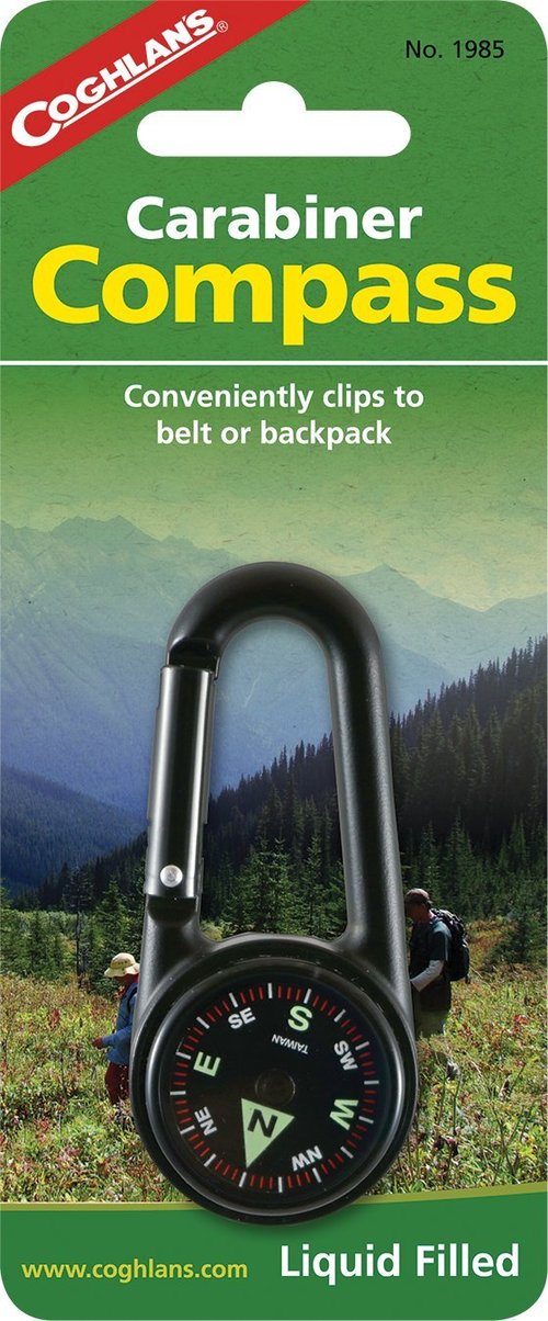 Coghlan's 1985 Carabiner Compass & Ball-Type Pin-On Compass