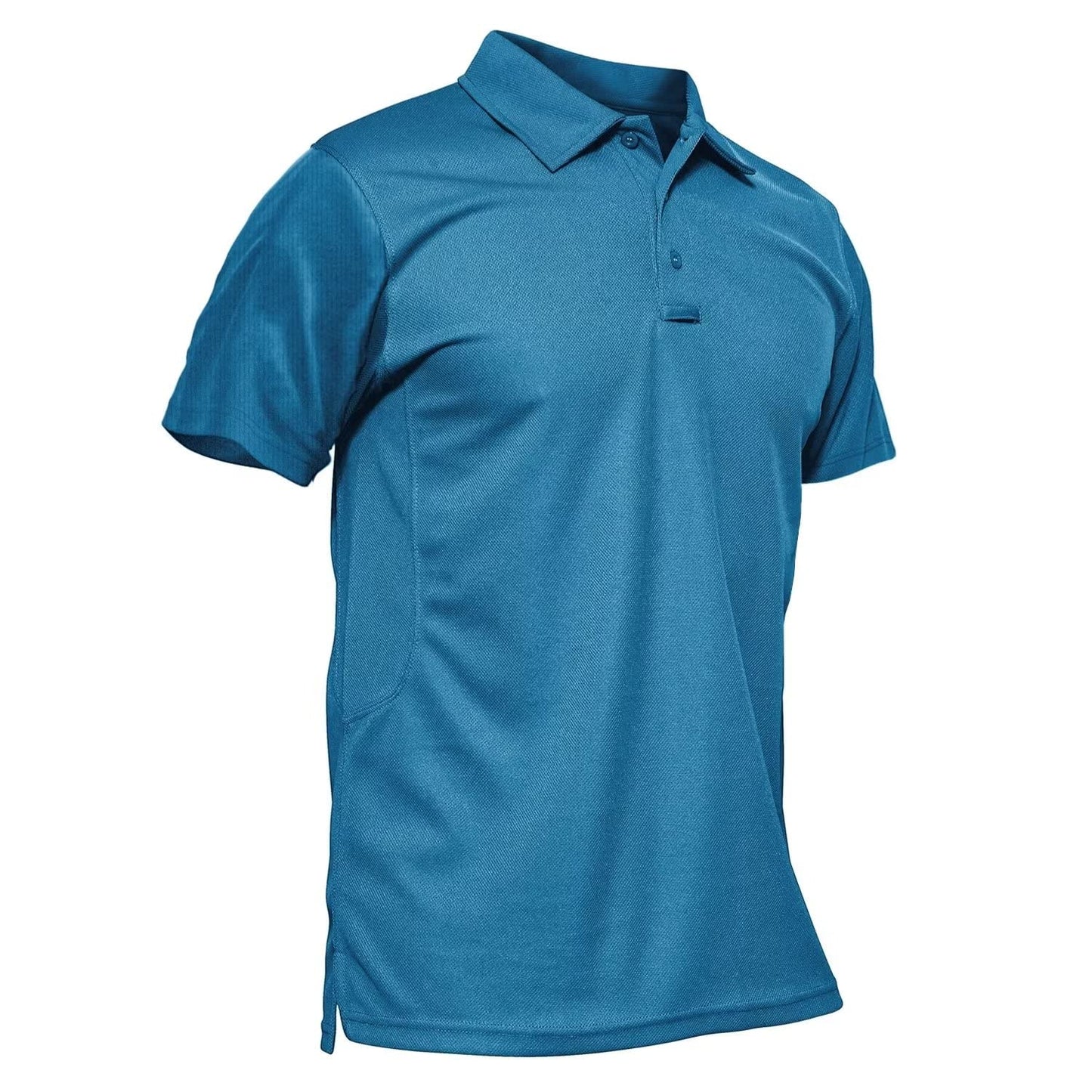 MAGCOMSEN Golf Shirts for Men Collared Polo Shirts Performance Quick Dry Jersey Polo Shirt Blule Green L