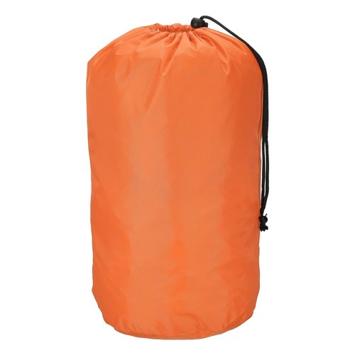 PATIKIL Stuff Sack, 9 x 16 Inch Waterproof Outdoor Storage Sack Portable Drawstring Dust Flap Bag for Camping, Orange