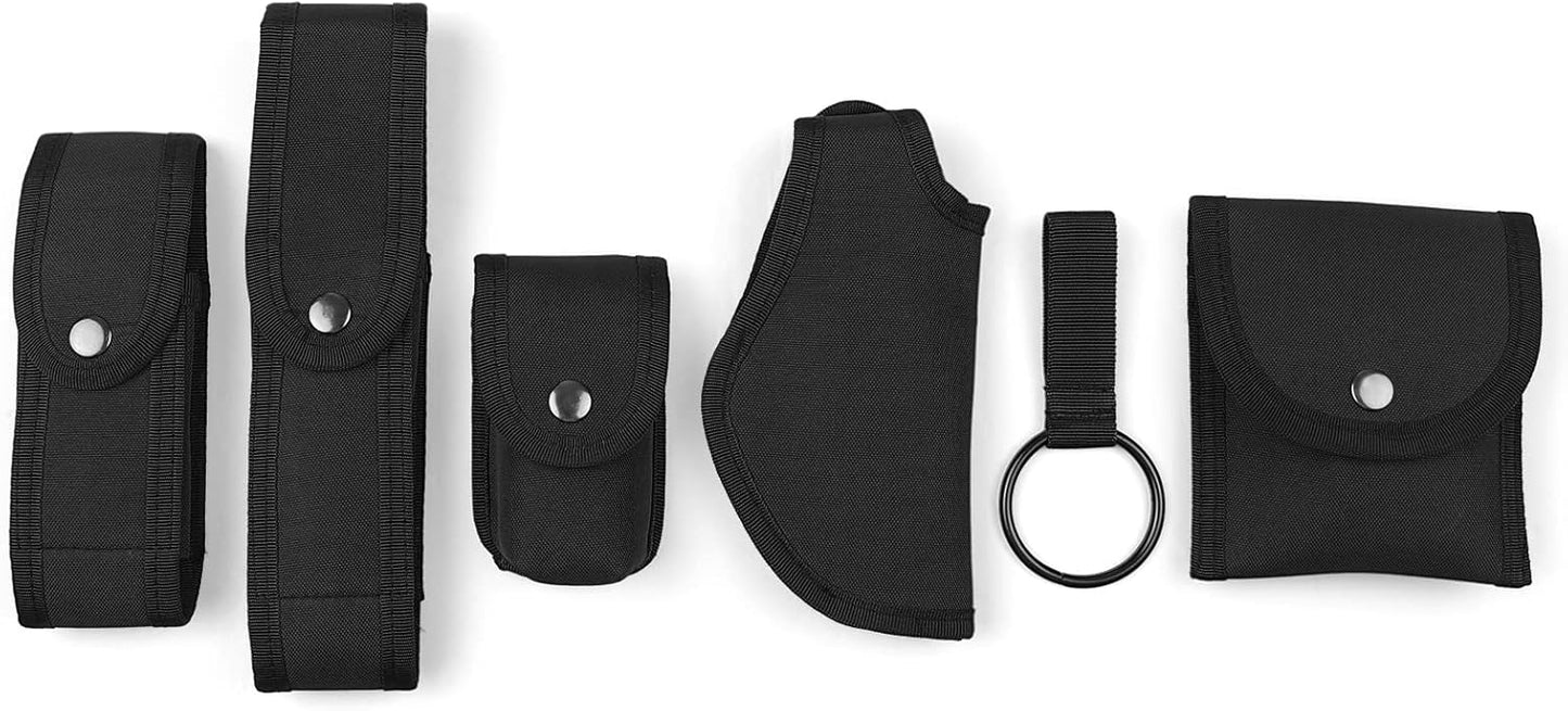 Modular Duty Belt with Pouches & Holster for Law Enforcement, Security & Hunting