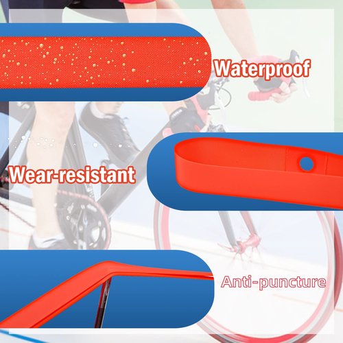 WINDIR 4 Pack Bicycle Rim Liner Strips, Nylon 700C/29''/26''/27.5''/24''/20'' Bike Tire Liner Tape, Quality Tape Inner Tube Cushion Puncture for Mountain and Road Bikes 700C/29''x20mm