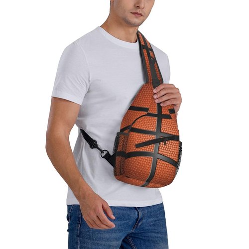 Xtmunole Basketball Sling Backpack - Crossbody Shoulder Bag for Men & Women