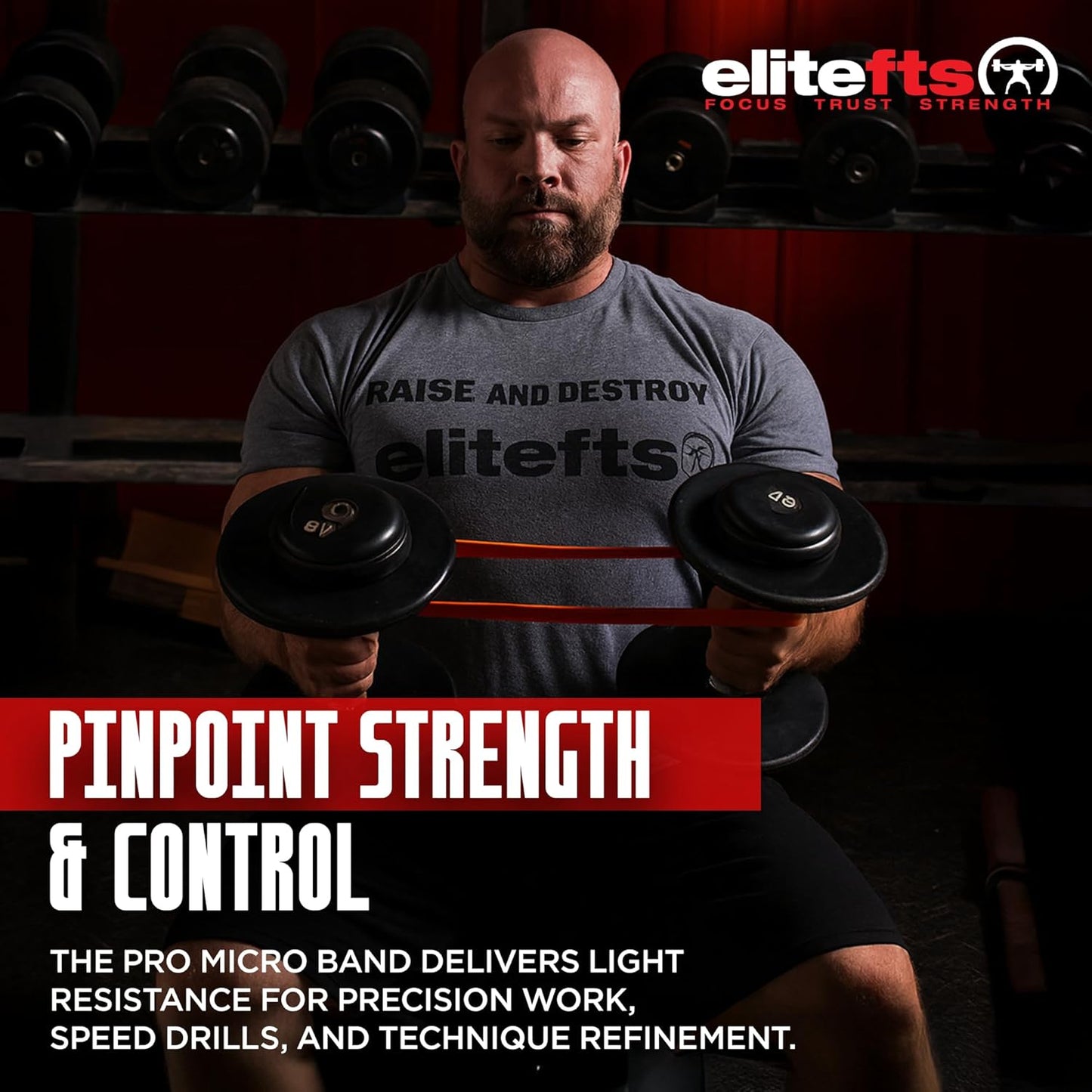 Pro Resistance Band for Core Stability & Flexibility - EliteFTS Portable & Joint-Friendly