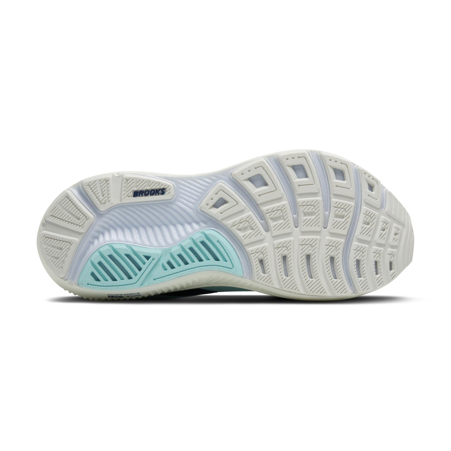 Brooks Women’s Ghost 17 Neutral Running Shoe - Clearwater/Navy Peony - 8 Medium