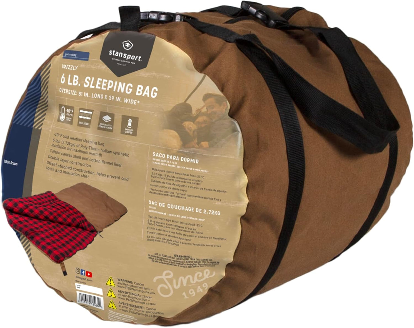 Stansport Cotton Canvas Camping Sleeping Bags