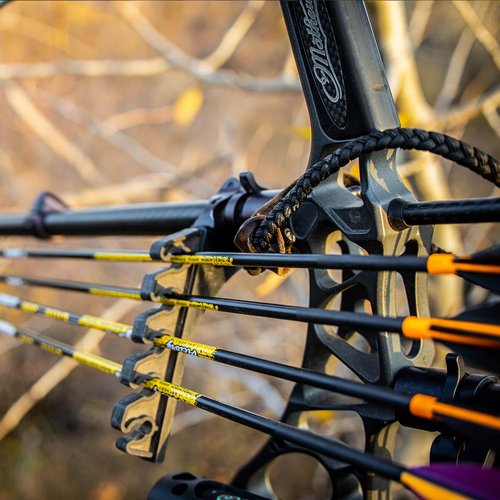 Victory Archery VAP 0.166" Micro Diameter Hunting Arrow (Spine: 300, 6 Pack Fletched, Straightness ± 0.001 - Elite - Yellow)