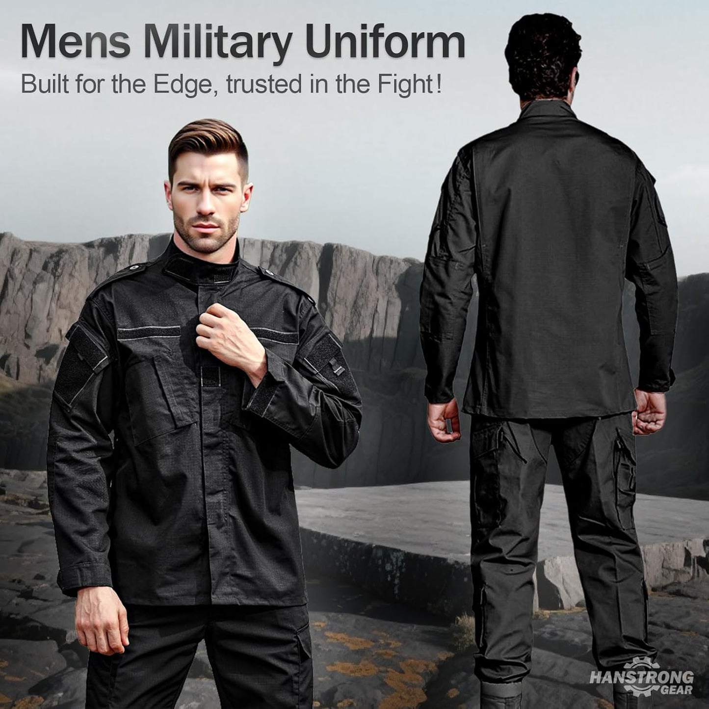 Military Tactical Mens Hunting Combat BDU Uniform Suit Shirt & Pants with Belt MC