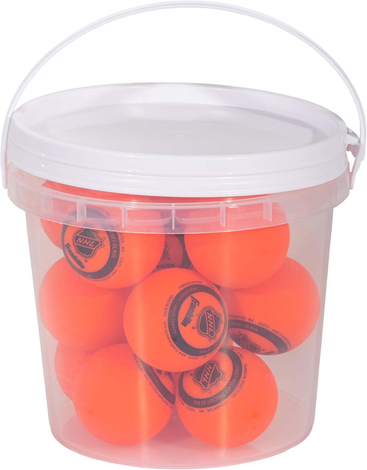 Official Size Franklin Sports NHL Street Hockey Balls | No Bounce | Assorted Colors