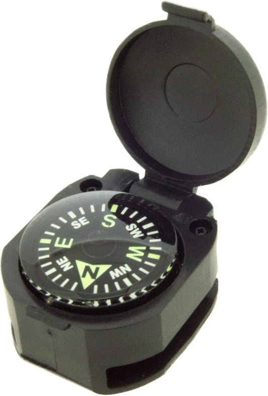 Armoured Wrist Compass by Sun Company - Easy-to-Read Turtle Compass for Paracord Bracelets