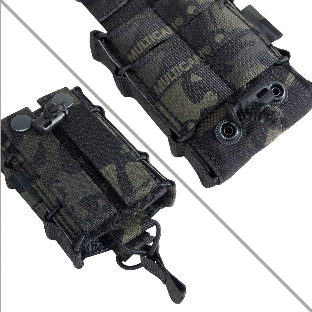 EXCELLENT ELITE SPANKER Tactical Molle Single/Double Open-Top Mag Pouch for M4 M14 M16 AR15 G36 Magazine