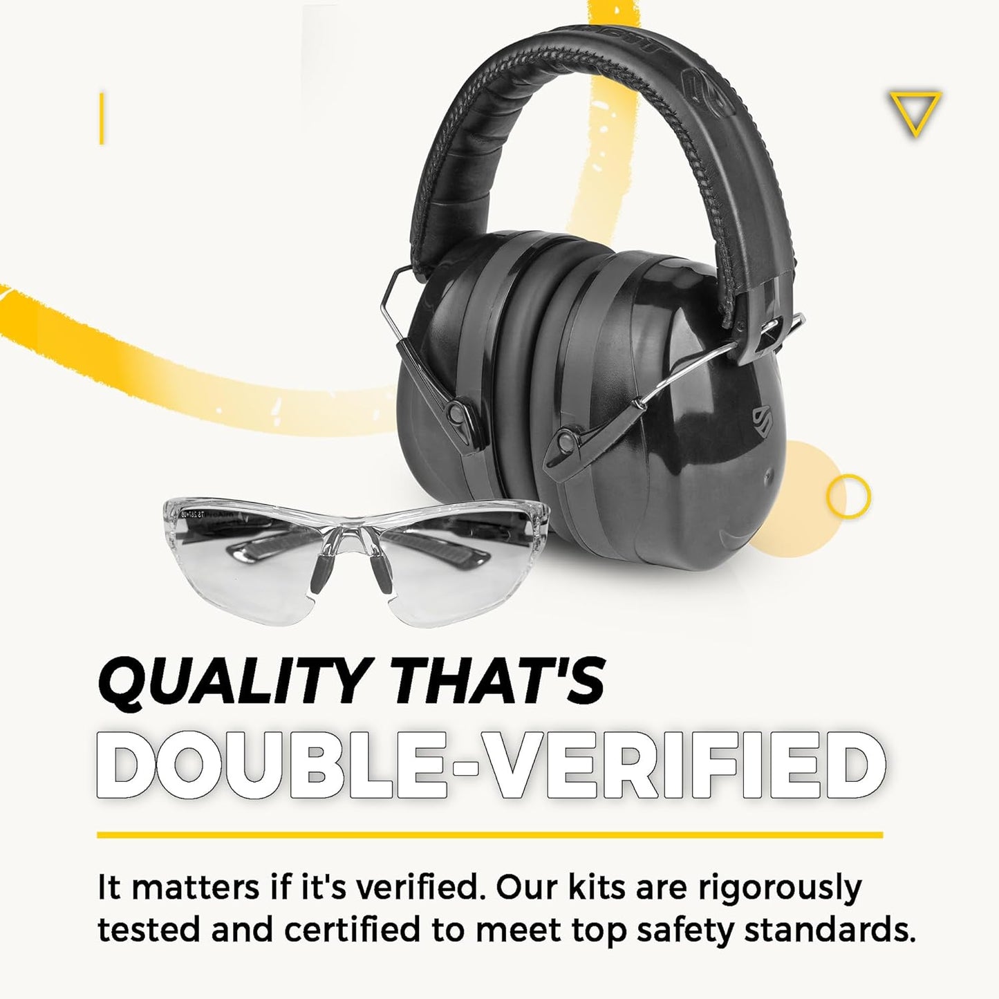 TradeSmart High-Performance Earmuffs for Shooting Range & Shooting Eye Protection Glasses + Firearm Confidence Course