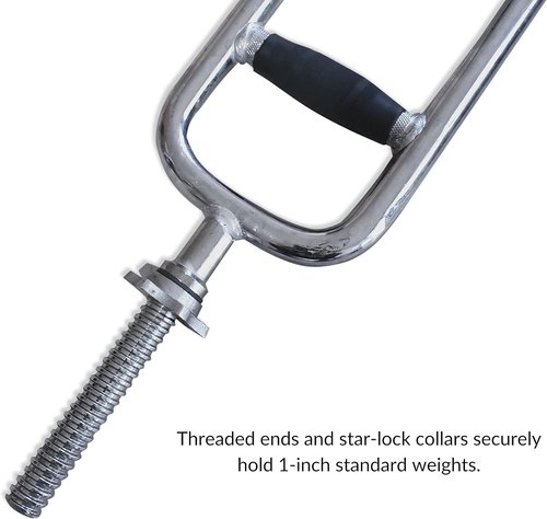 CAP Barbell Standard Threaded 34" Triceps Bar | Multiple Options