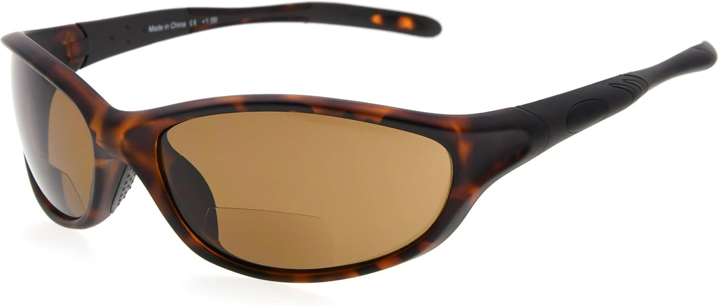 Eyekepper TR90 Frame Bifocal Sports Sunglasses Baseball Running Fishing Driving Golf Softball Hiking Sunshine Readers