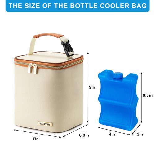 BABEYER Breastmilk Cooler Bag with Ice Pack