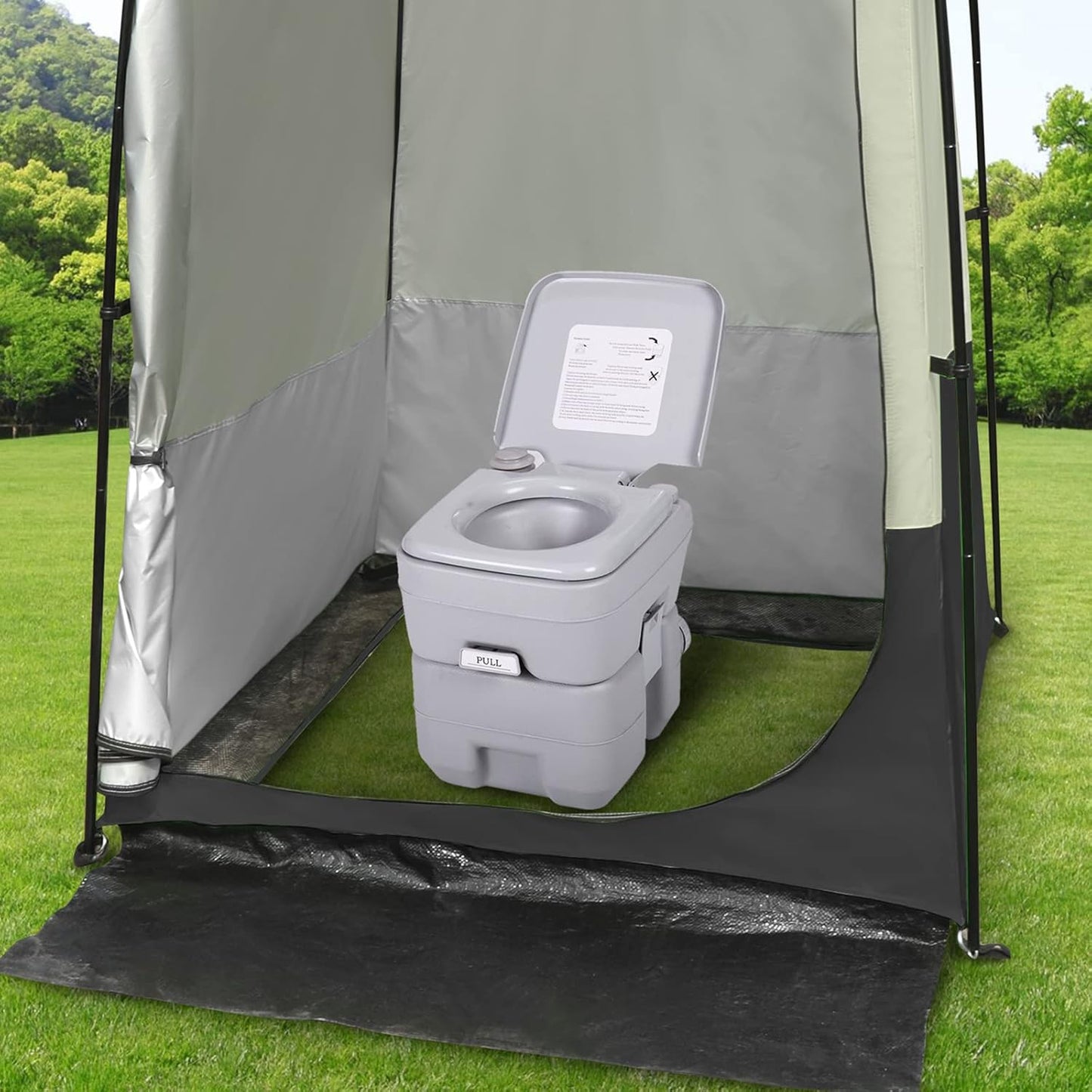 G4Free Camping Shower Tent Privacy Tent Dressing Changing Room Portable Toilet Rain Shelter for Beach with Carry Bag