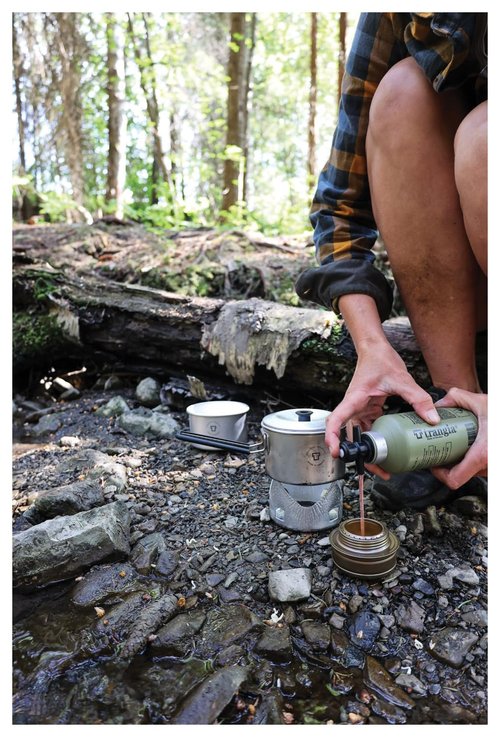 Trangia Micro Original Lightweight Compact Stove | Perfect for Solo Camping | Includes T-Cup w/Lid